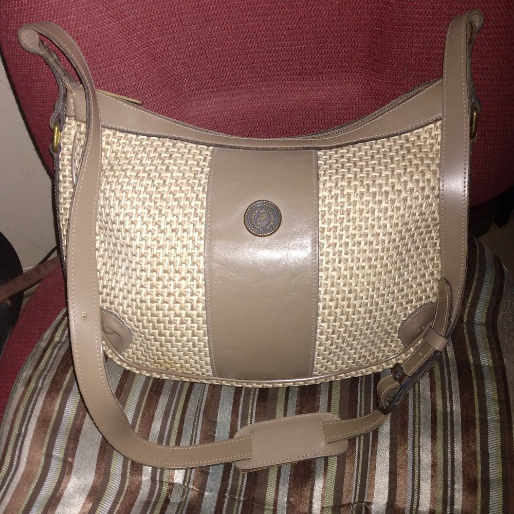 ❤️JOHN ROMAIN Woven Raffia Straw Crossbody Shoulder Bag Purse